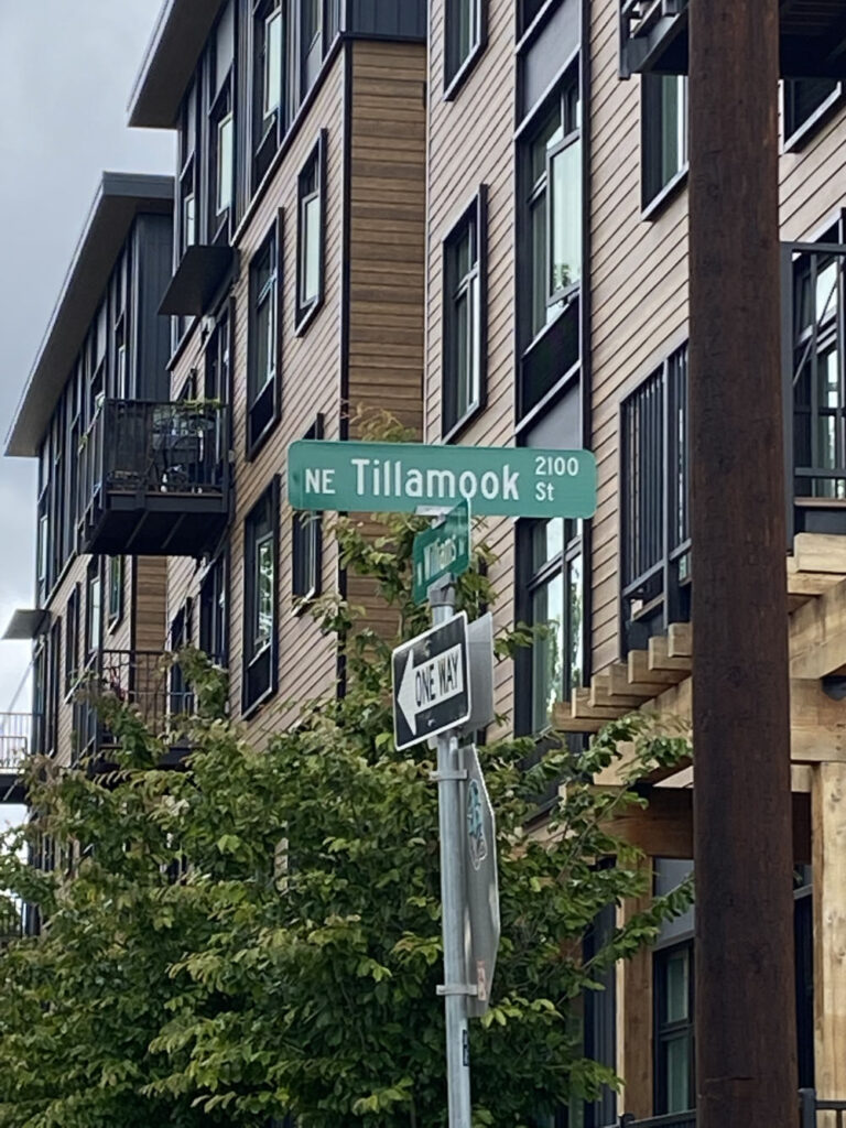 tillamook street sign