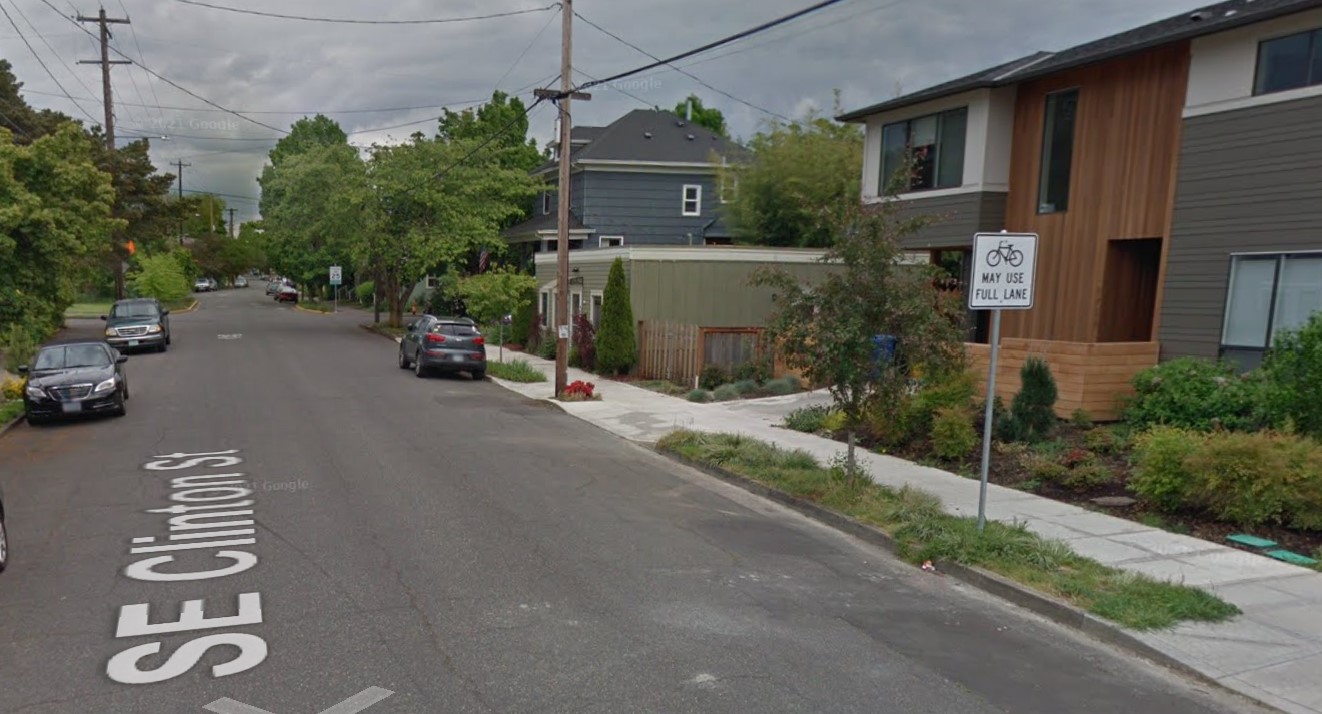 A Perspective of Biking Portland’s SE Clinton St. Neighborhood Greenway