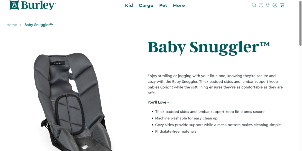 Baby Snuggler from Burley
https://burley.com/products/baby-snuggler